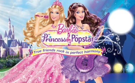 princesa e  a pop star Fotomontagem