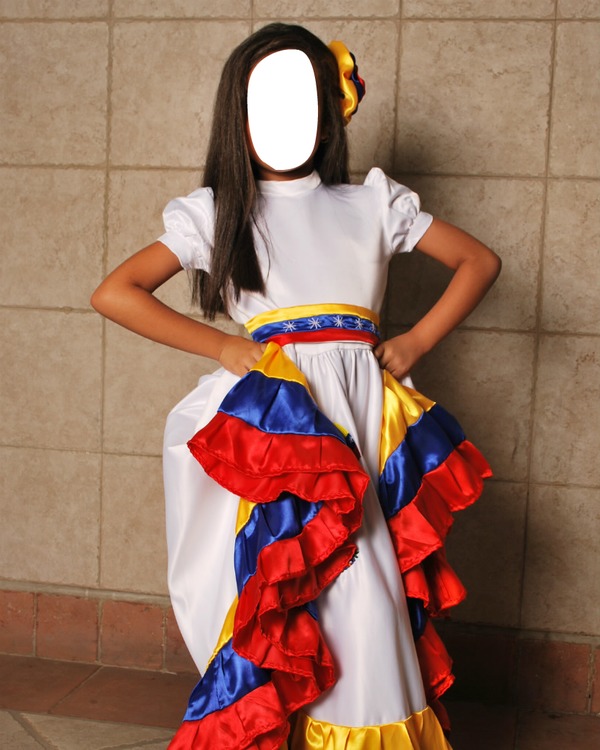 traje tipico venezuela Fotomontāža