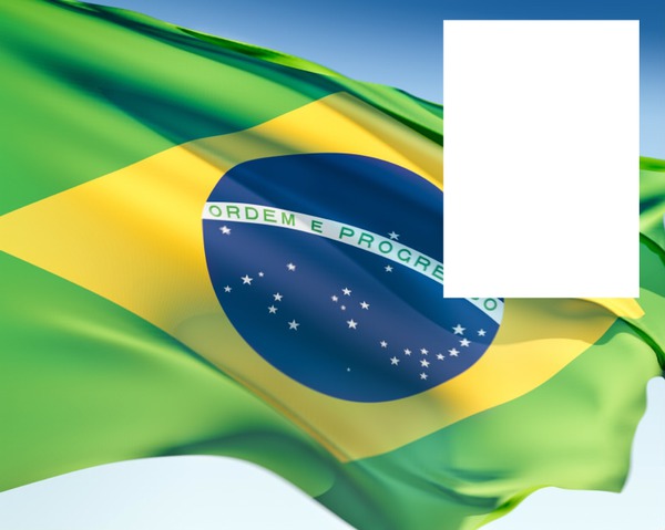 Brazil flag Fotomontasje