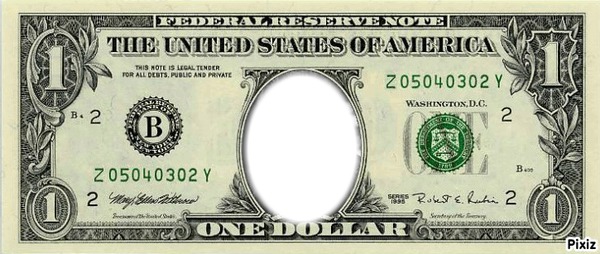 Remplacer le dollar Photomontage