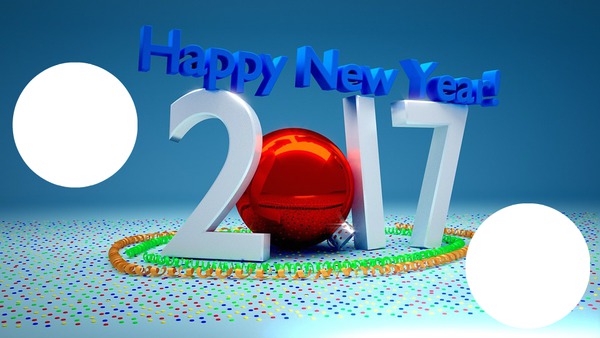 happy new year 2017 Fotomontaż
