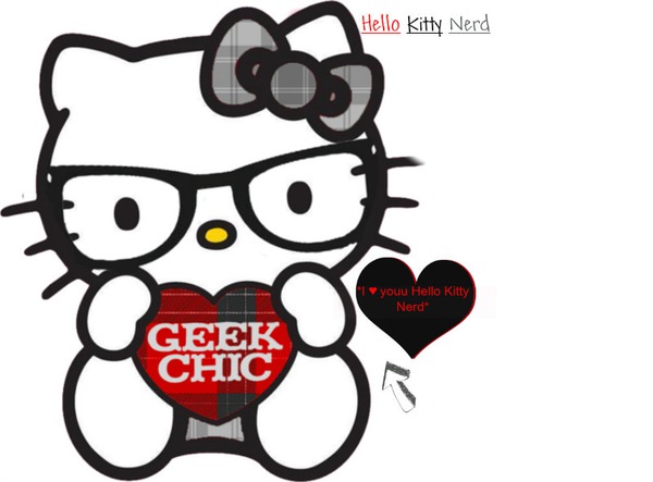 hello kitty geek chic Φωτομοντάζ