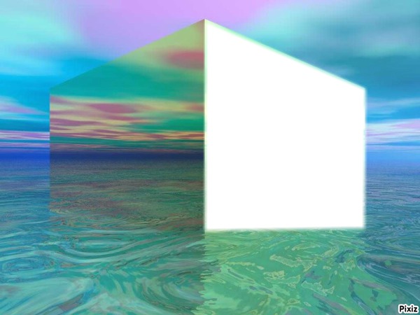 Cube en 3d Fotomontāža
