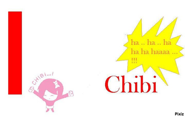 I Love Chibi フォトモンタージュ