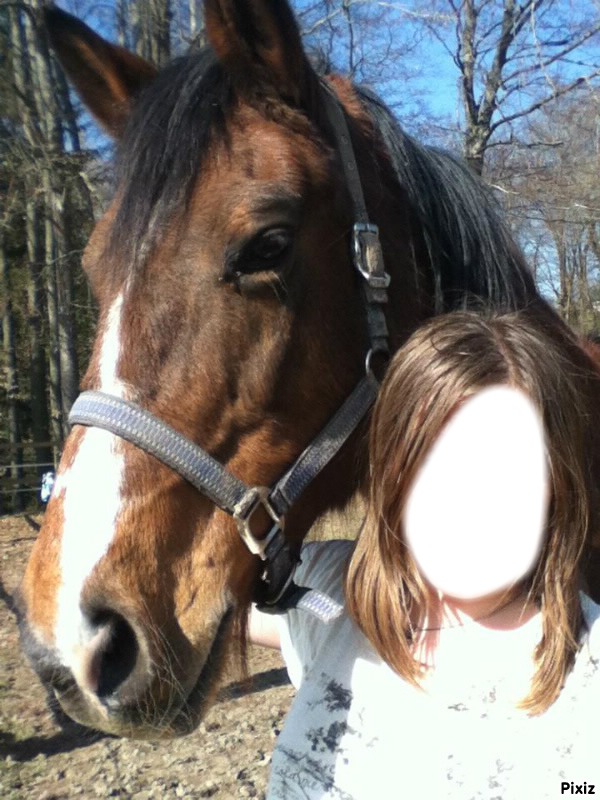 mon cheval Fotomontāža