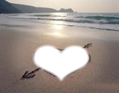 amour a la plage Fotomontasje