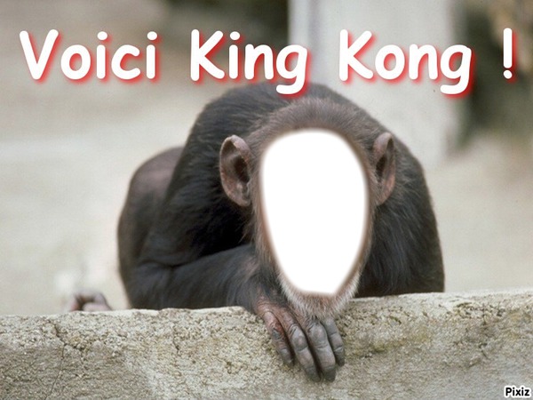 king kong Fotomontaža