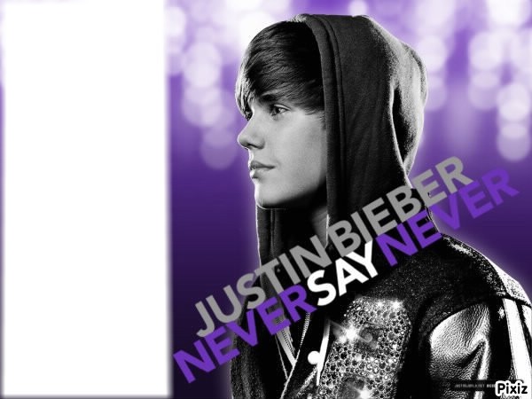 Never say never Photo frame effect