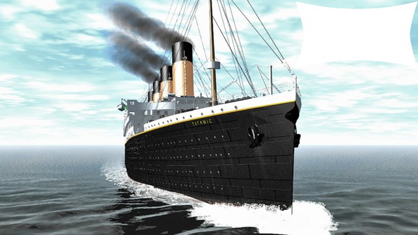 titanic 1912 Fotomontaggio