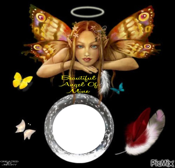 BEAUTIFUL ANGEL Photo frame effect