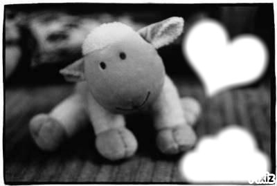 Mouton D'Amour ♥ (2 photos) Photo frame effect