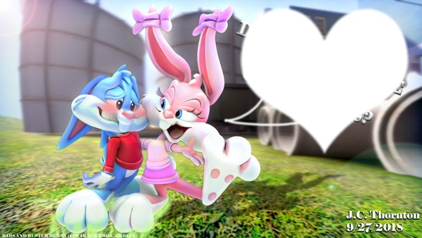 Babs and Buster Bunny Fotomontaggio