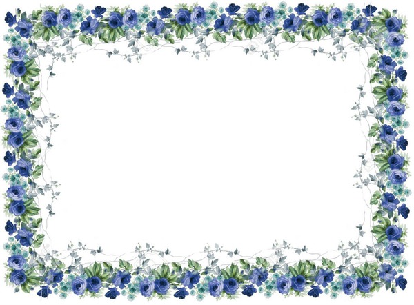 fleurs bleues Fotómontázs