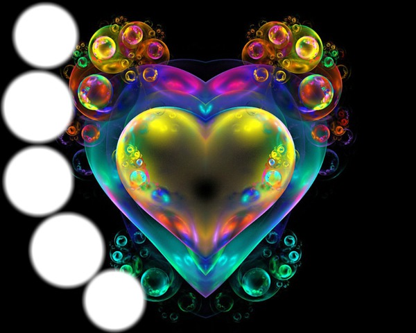 Bubble heart 5 Fotomontage
