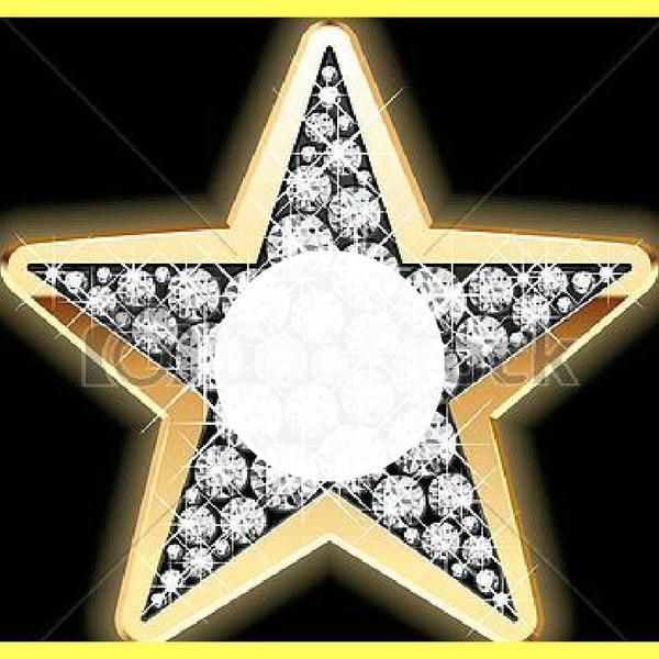 estrella de diamantes Fotomontage