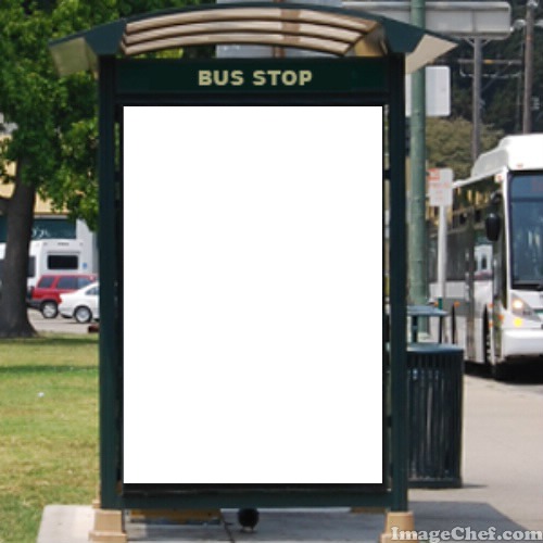 Bus Stop Fotomontaža