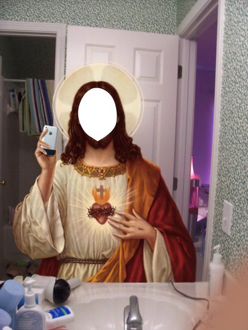 jesus selfie Valokuvamontaasi