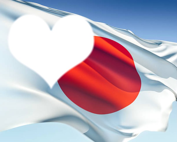 Japan flag Фотомонтаж