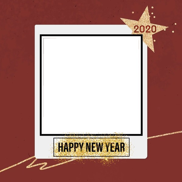 HAPPY NEW YEAR 2000 Photo frame effect