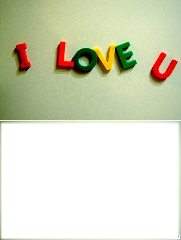 love you Photo frame effect