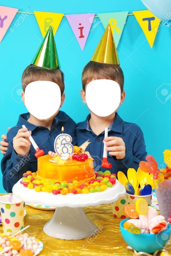 cumpleaños dos Fotomontasje