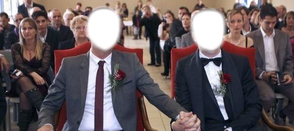 mariage gay フォトモンタージュ