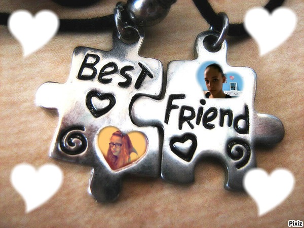 The best friends Photo frame effect