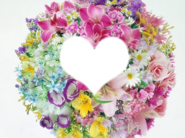 bouquet de fleurs Fotomontage