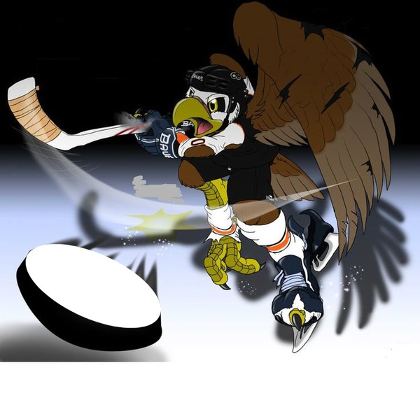 Eishockey Manga Photomontage