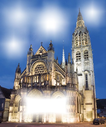 Cattedrale Notre Dame Fotomontaggio