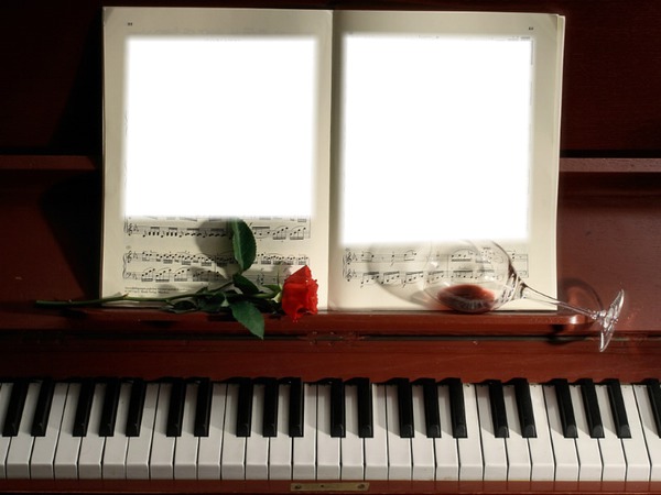 Piano Photo frame effect
