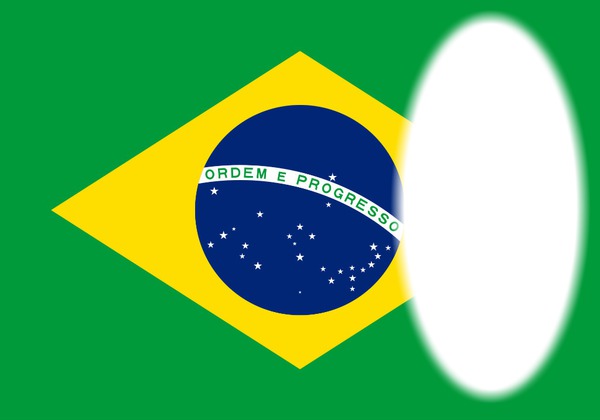 Bandeira de Brasil Fotomontaža