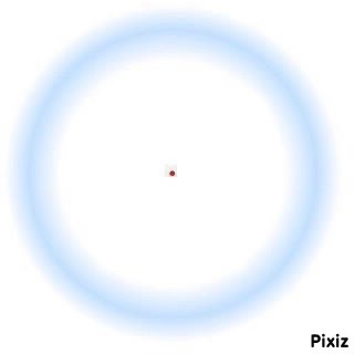 fixez le point rouge &é le cercle bleu va disparaitre Fotomontaggio
