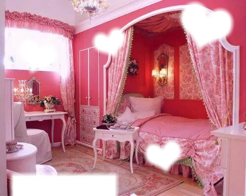 O quarto dos sonhos de todas as meninas Fotomontaż