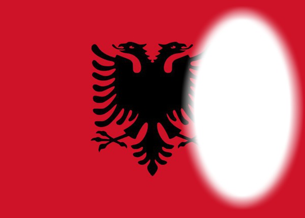 Albania flag Photo frame effect