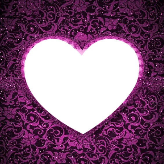 corazón lila Fotomontage