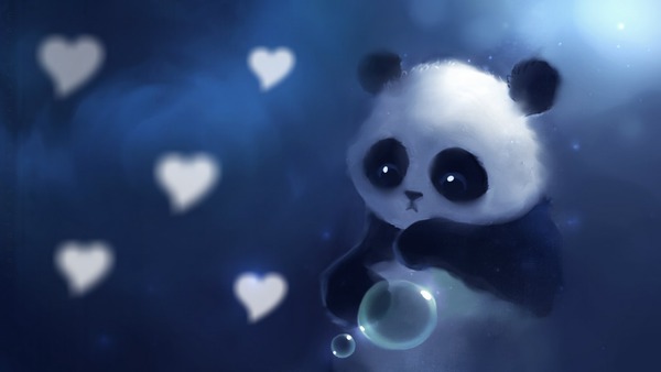 Panda Love Fotomontáž