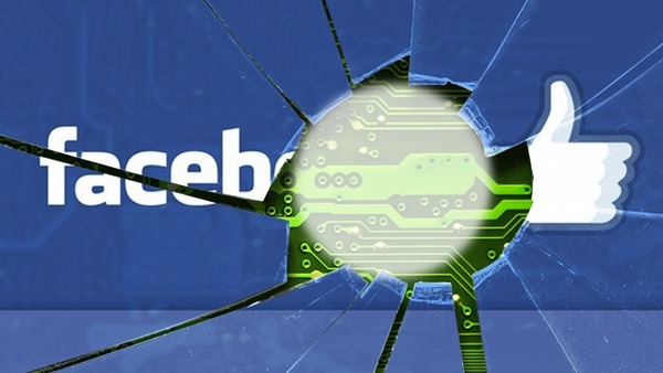 broken facebook / facebook quebrado Fotomontáž