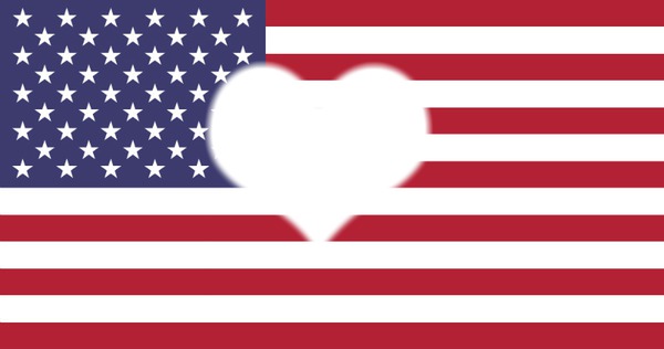 Bandeira dos estados Unidos Fotomontagem