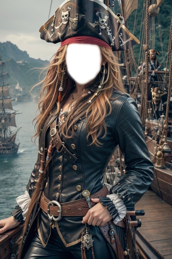 Femme Pirate Fotomontaż