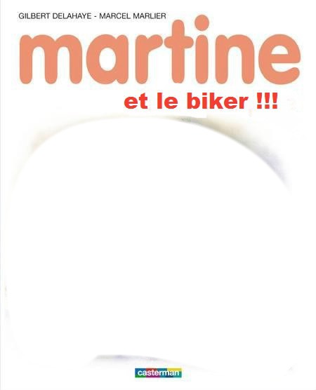 Martine et le Biker Fotomontaža