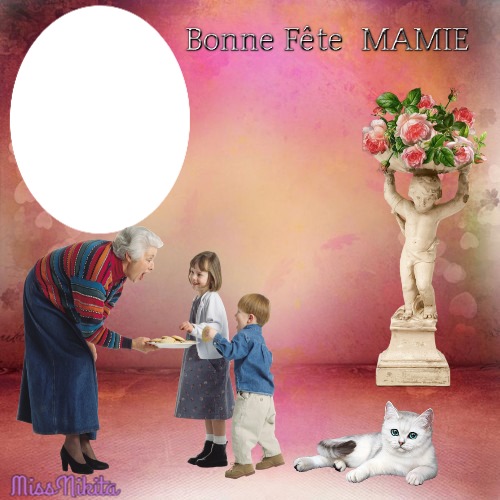 Bonne Fête Mamie フォトモンタージュ