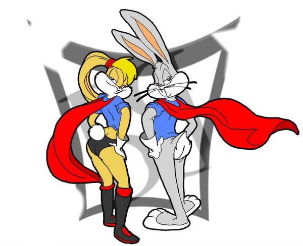 Lola Bunny end Bugs Bunny Love フォトモンタージュ