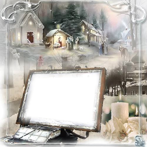 TABLEAU HIVER Photo frame effect
