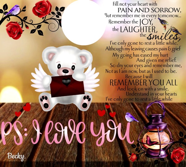 p.s i love you Montage photo