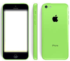 Iphone 5c verde Photo frame effect