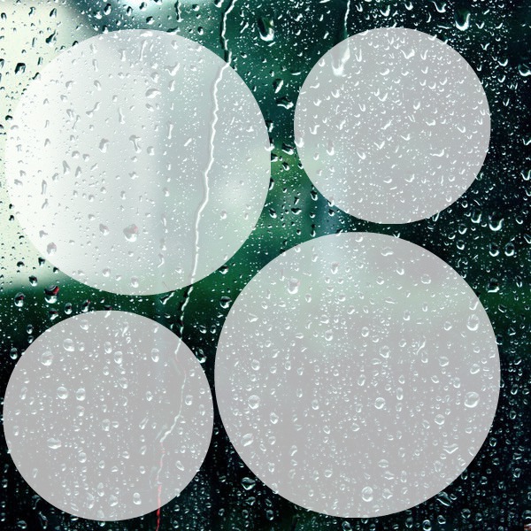 Water drops on window glass Фотомонтажа