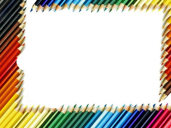 crayon de couleur 1 photo Photo frame effect