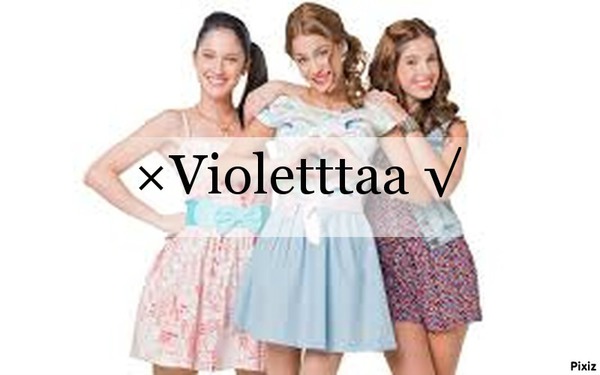 Violetta y Fran y Cami Fotomontáž