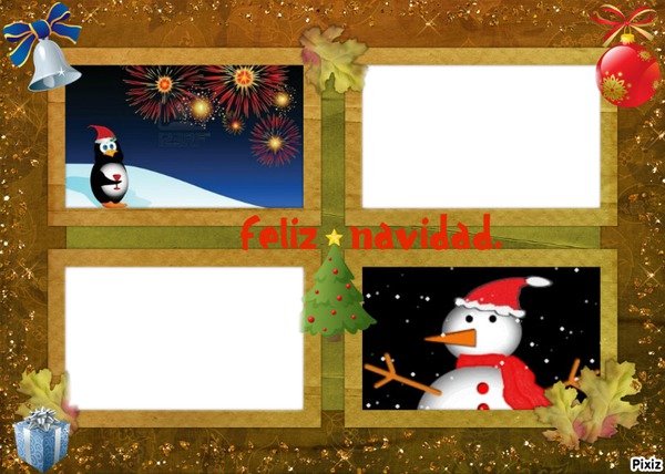 navidad Photo frame effect